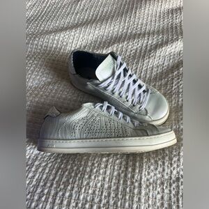 P448 Women's Athletic Shoes - Cream and White